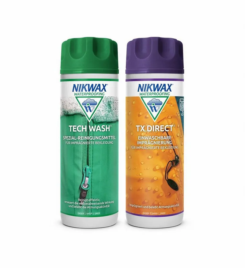 Nikwax Nikwax Tech Wash und TX Direct Wash In 2 x 0,3 L Doppelpack Spezialwaschmittel – Produktbild 2 von 3