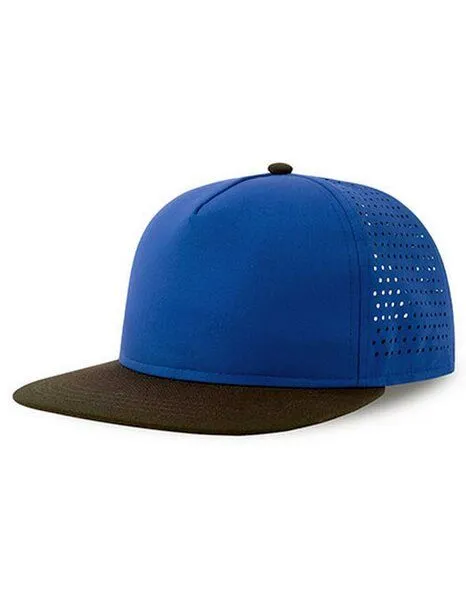 Atlantis Headwear Atlantis Headwear Verstärkte Streetwear-Cap aus recyceltem Polyester, Royal/schwarz, – Produktbild 1 von 3