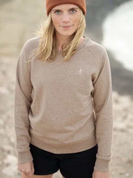 FUXBAU FUXBAU Frauen fux Pullover - beige meliert, Beige meliert, – Produktbild 1 von 4