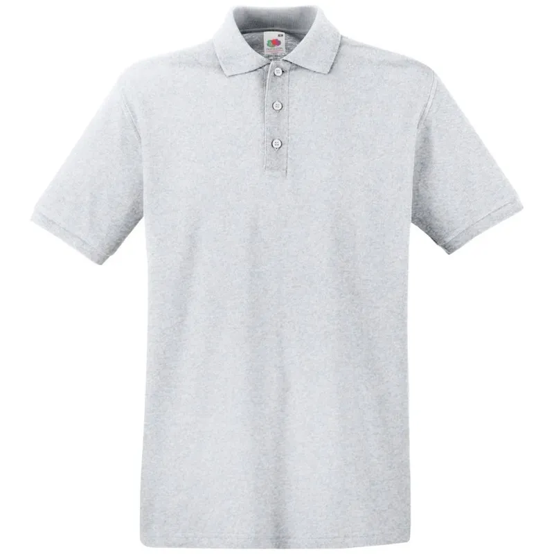 Fruit Of The Loom Fruit of the Loom Cotton Classics-16.3218 Piqué Polo Gr. 2XL heather grey – Produktbild 1 von 1