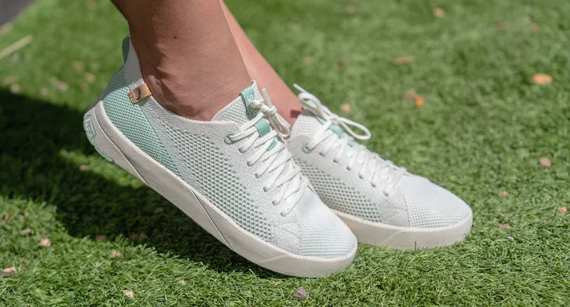 SAOLA SAOLA Damen vegan Sneaker Damen Cannon Knit 2.0 Weiß / Cameo Grün, Hellgrün, – Produktbild 2 von 2
