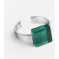 ALEXASCHA ALEXASCHA Geometrischer Ring aus Glas, mini | PUREFORM – Produktbild 1 von 1