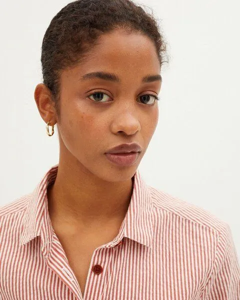 thinking mu thinking mu Mapple Blouse, Rot (red/white), – Produktbild 4 von 4