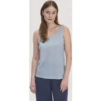 hessnatur hessnatur Jersey Top Relaxed aus TENCEL Lyocell mit Bio-Baumwolle, Perlblau, – Produktbild 1 von 1