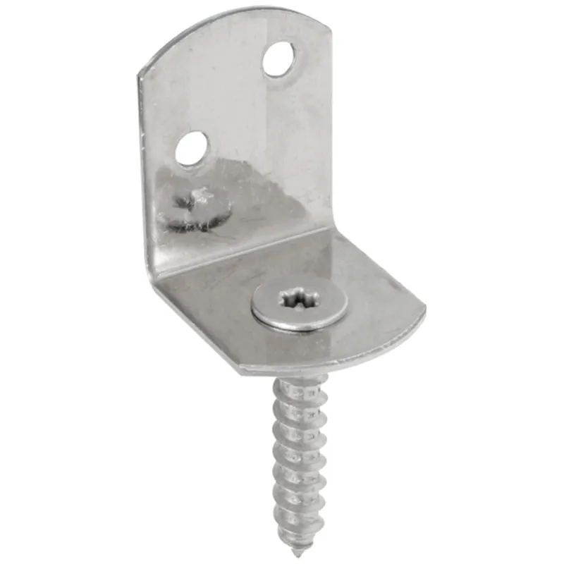 Alberts ALBERTS Flechtzaunhalter, L-Form, Edelstahl, HxB 83x30 mm, Karton à 50 St. – Produktbild 1 von 1