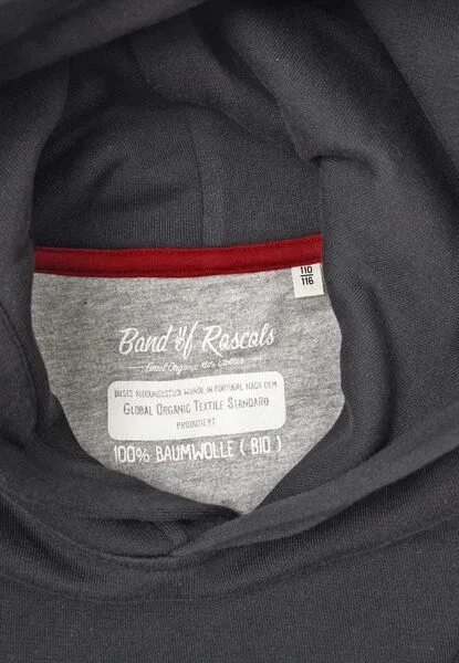 Band of Rascals Band of Rascals Plain Hooded, Dark-grey, – Produktbild 4 von 4