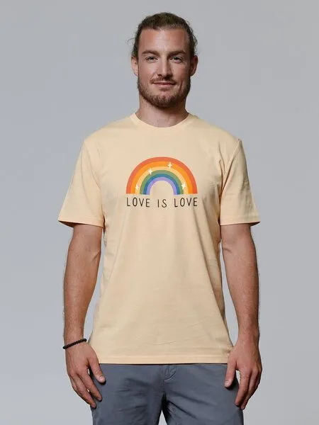 watapparel watapparel T-Shirt Unisex Love is Love, Nispero, – Produktbild 2 von 3