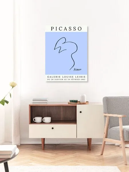 Photocircle Photocircle Poster / Leinwandbild - Picasso Maus – violett – Produktbild 3 von 4
