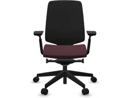 profim profim Bürodrehstuhl "LIGHT UP" mit Armlehnen, Gestell: schwarz, Sitz: bordeaux – Produktbild 1 von 1