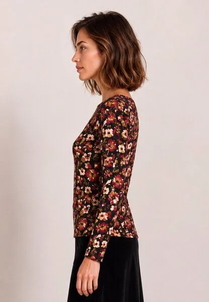 LANA Organic LANA Organic Bio Langarmshirt, Modell Alice, Druck avalon, – Produktbild 3 von 4