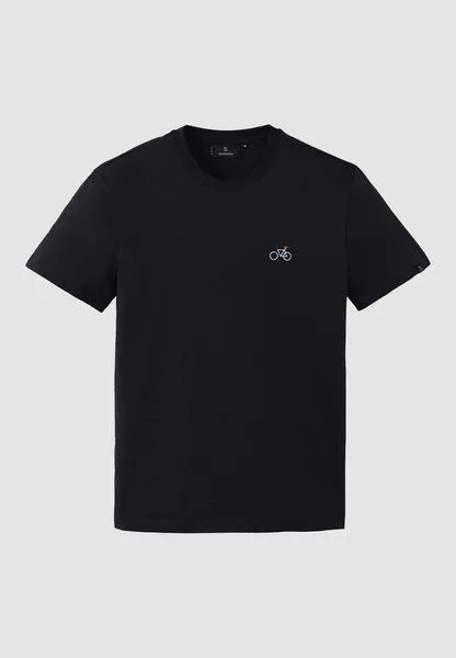 recolution Herren T-Shirt aus Bio-Baumwolle - AGAVE BIKE - recolution, Black (schwarz), – Produktbild 1 von 1