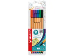 Stabilo STABILO Fineliner "point 88", ISCC Plus 96%, 6er-Set – Produktbild 1 von 1