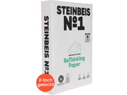 Steinbeis 500 Blatt Steinbeis Recycling Kopierpapier "No.1, ClassicWhite" DIN A4, 2-fach gelocht – Produktbild 1 von 1