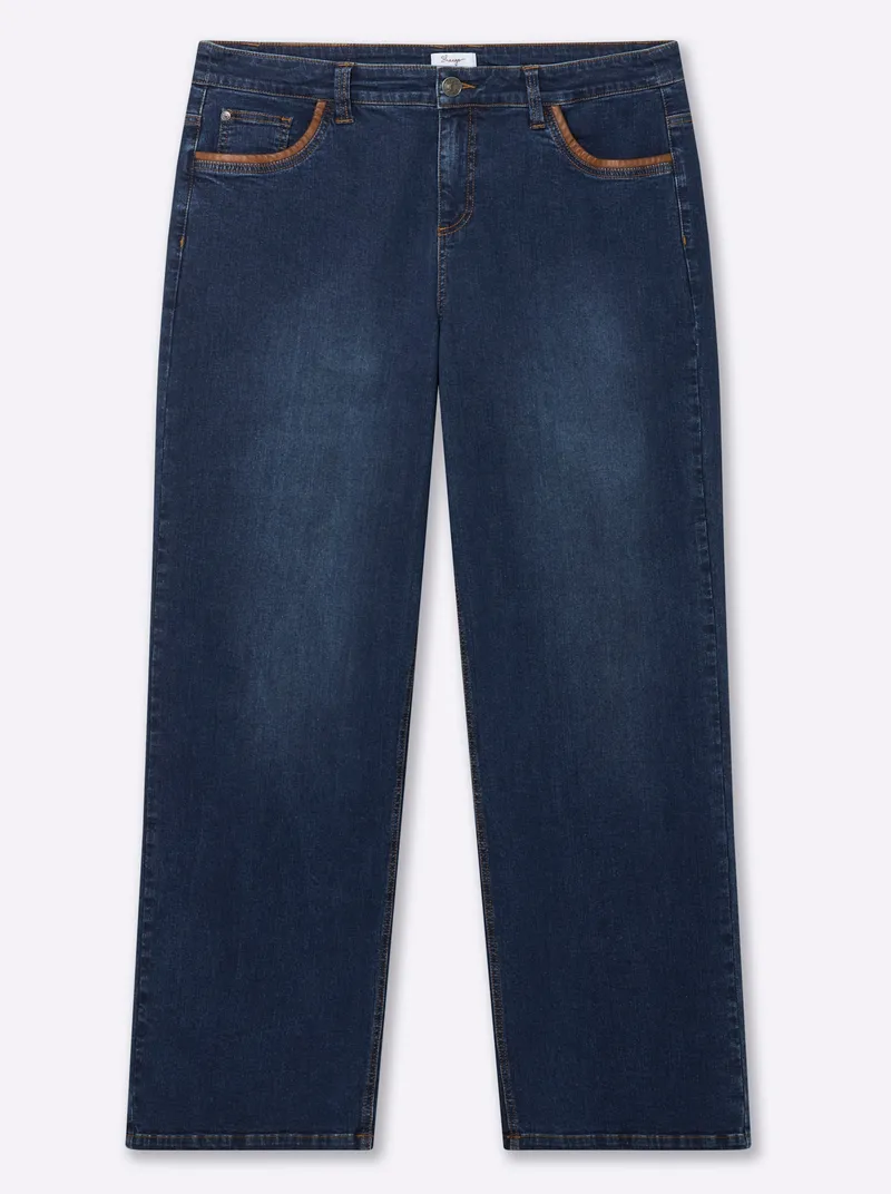 sheego Jeans blue-stone-washed, Blue-stone-washed, – Produktbild 1 von 2
