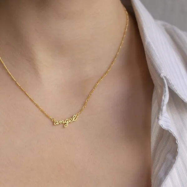Paeoni Colors Paeoni Colors Angel-Halskette aus 18k Gold Vermeil, 925 Sterling Silber – Produktbild 4 von 4