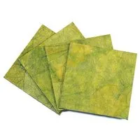 Sundara Sundara 4er-Set Untersetzer "Lotus Pond" mit Blattabdrücken – Produktbild 1 von 1