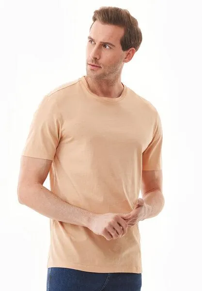 ORGANICATION ORGANICATION Natural Dye T-Shirt aus Bio-Baumwolle, Onion skin, – Produktbild 1 von 4