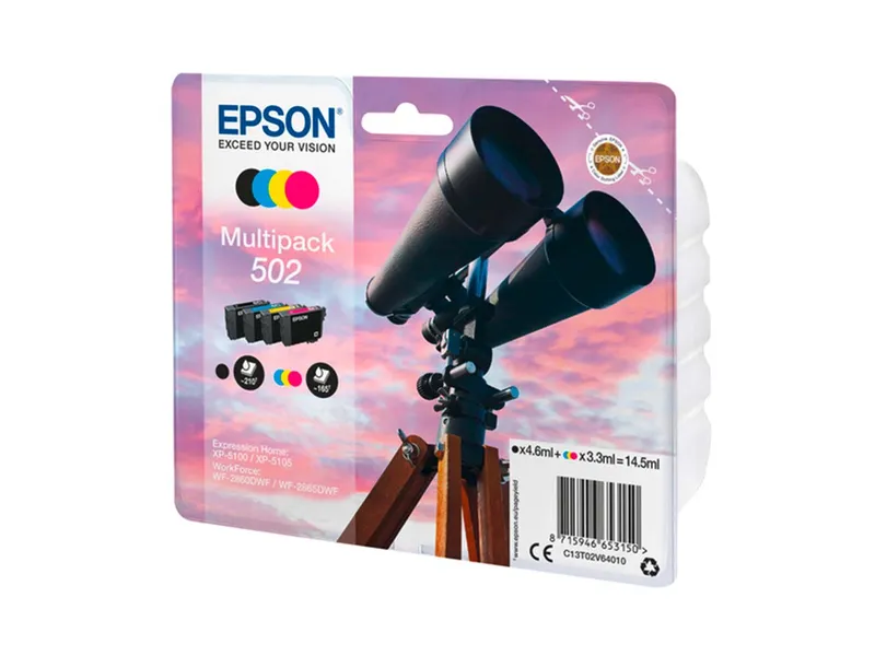 Epson Epson Tintenpatronen T02V64 schwarz, cyan, magenta, gelb, 4er-Set – Produktbild 2 von 3