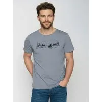 GreenBomb GREENBOMB Bio-Herren-T-Shirt 'Bear River' mit Rundhalsausschnitt, sea smoke, Gr. M – Produktbild 1 von 1