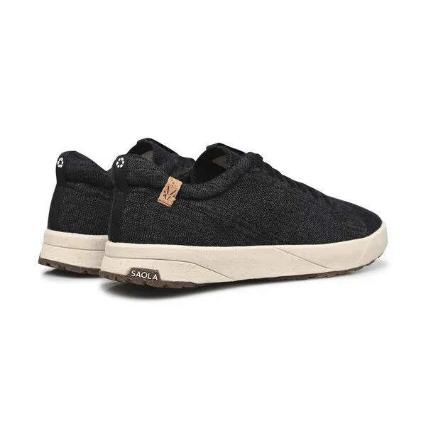 SAOLA SAOLA Sneaker aus Merinowolle Frauen - Cannon Knit Women 2.0 Wool, Black - steel grey, – Produktbild 3 von 4