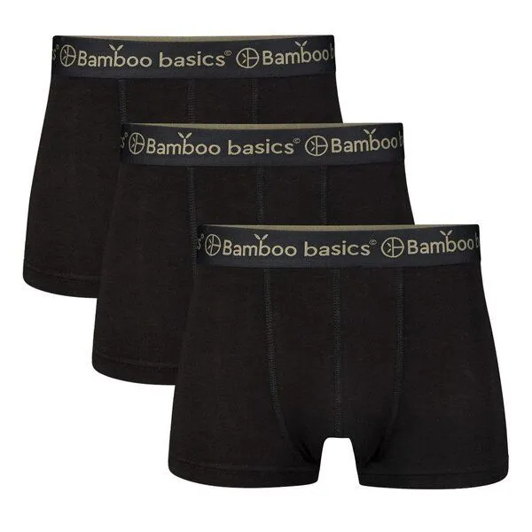 Bamboo Basics Bamboo Basics Enganliegende Herren Trunkshorts LIAM aus Bambusviskose / Biobaumwolle (3er Pack), Schwarz, – Produktbild 2 von 4