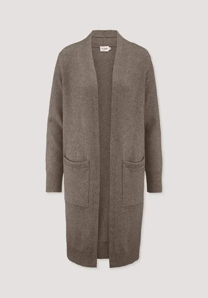 hessnatur hessnatur Strick Jacke Relaxed aus Bio-Schurwolle mit Bio-Baumwolle, Camel, – Produktbild 7 von 8