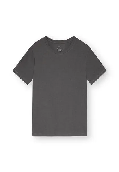 THOKKTHOKK ThokkThokk TT02 T-Shirt Herren (GOTS, vegan, Bio-Baumwolle), Castlerock (grau), – Produktbild 2 von 5