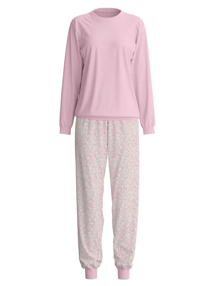 CALIDA CALIDA Pyjama Flower Nights Damen (2 tlg) weich, bequem und leicht, Lila, – Produktbild 1 von 5