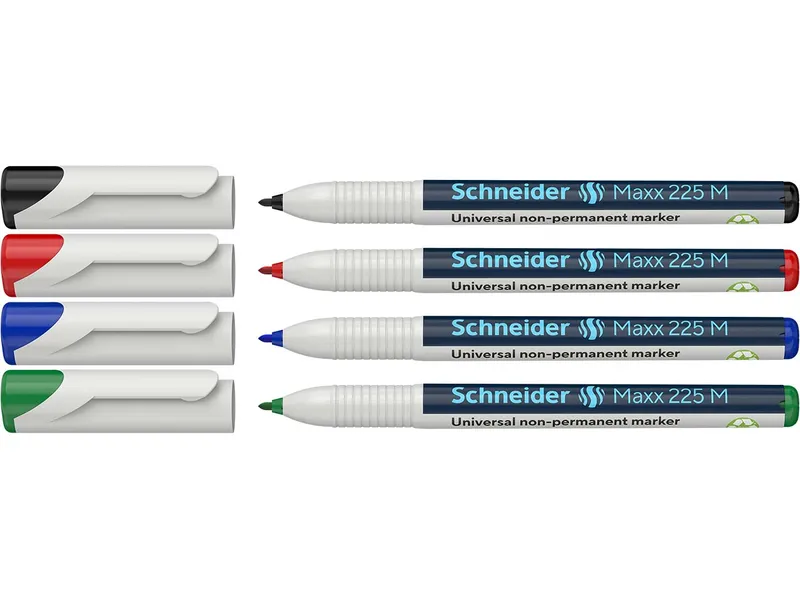 Schneider Schneider 4er-Set Universalmarker "Maxx 225 M", farbig sortiert – Produktbild 2 von 2