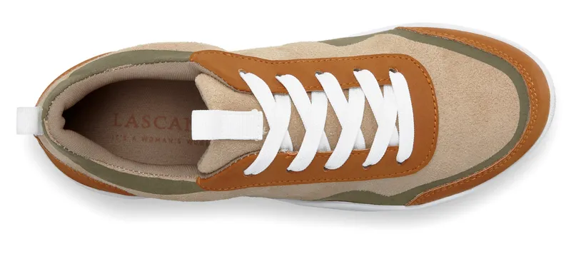 Lascana Sneaker, Beige/grün, – Produktbild 2 von 2