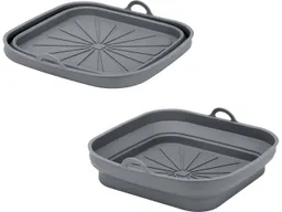 Metaltex Metaltex Silikonkorb quadratisch für Airfryer, 21,5 x 21,5 cm, faltbar – Produktbild 1 von 1