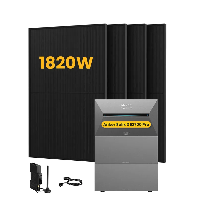 Anker Anker SOLIX Solarbank 3 E2700 Pro, mit 4 x 455 Bifaziale Solarmodule, by Powerness - 8.1kWh / 1 x Smart Meter / Selbstabholung – Produktbild 1 von 1