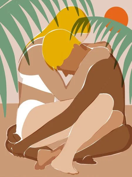 Photocircle Photocircle Poster / Leinwandbild - Cuddle All Day – Produktbild 1 von 4