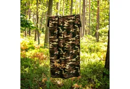 Zwoltex Handtücher Militär Design Badetuch 600 g/m² Baumwollfrottee, (70x140 cm 60° waschbar OEKO-TEX 100% GOTS Baumwolle), Detailreiche Tierillustration auf Handtuchstoff – Produktbild 1 von 1