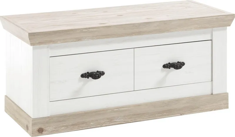 Home affaire Sitzbank Florenz, Breite ca. 107 cm, Weiß, – Produktbild 3 von 5