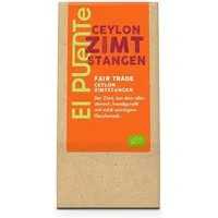 El Puente El Puente Bio-Ceylon Zimtstangen ganz | Fair Trade | Bio-zertifiziert | Vegan | Glutenfrei, Mehrfarbig, – Produktbild 1 von 1