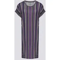 comazo comazo Nachthemd kurzarm aus Mircromodal, Purple stripe, – Produktbild 1 von 1