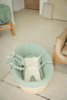 Envie De Fraise Baby Moseskorb geflochten aus Raffia ENVIE DE FRAISE salbei – Produktbild 1 von 1