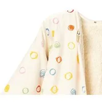 Cotonea Cotonea Bio Kinderschlafsack mit Teddyplüsch-Futter & abnehmbare Arme, Design: kritzelkreise (mehrfarbig), – Produktbild 1 von 1