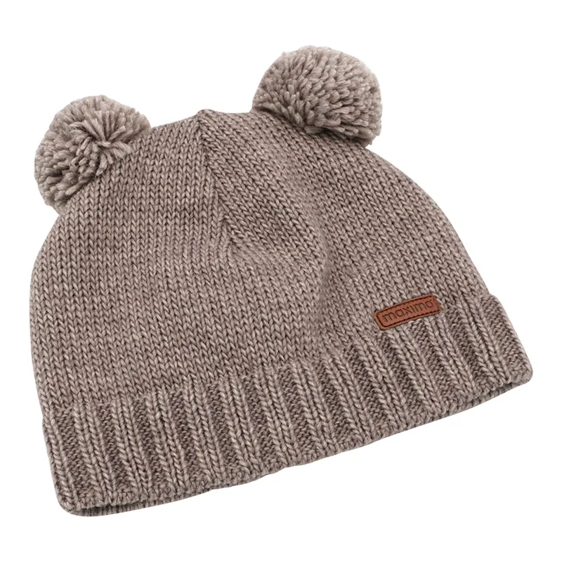 Maximo Maximo Winter-Strickmütze mit Bommel, Braun, – Produktbild 4 von 4