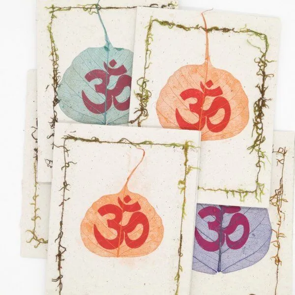 Just Be Just Be Briefkarte Bodhiblatt, Gelb, – Produktbild 2 von 3