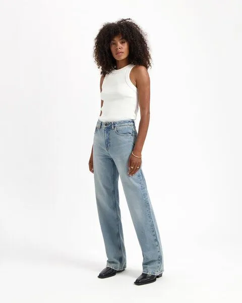 Kuyichi Kuyichi IZABELLA Loose Straight Fit Jeans (vintage blue) – Produktbild 2 von 4