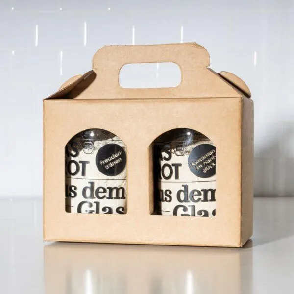 brotstoff brotstoff Geschenkset - Box mit zwei Brotbackmischungen im Glas – Produktbild 2 von 8