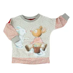 Sternchenwolke Sternchenwolke BIO Langarmshirt "Weihnachtsmaus" – Produktbild 1 von 1