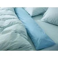 Yumeko Seitenschläferkissenbezug Yumeko aus Perkal 200TC, Blue lagoon, – Produktbild 1 von 1