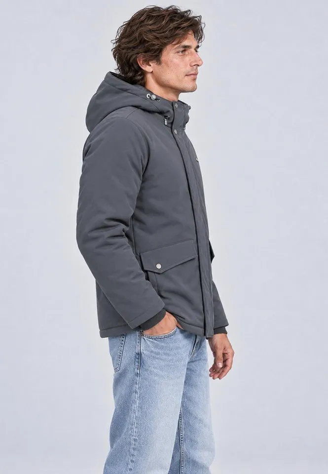 ragwear ragwear Funktionsjacke Shellis YOUMODO Wasserdichte Softshelljacke mit Kapuze, Blau, – Produktbild 3 von 5