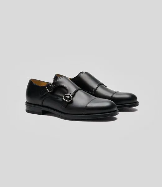 Solari Milano Solari Milano Doppel-Monkstraps - Herren, Schwarz, – Produktbild 2 von 2