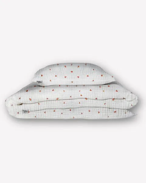 Hutch&Putch Hutch&Putch Musselin Bettwäsche Set 100% Bio-Baumwolle, Little love, – Produktbild 1 von 4