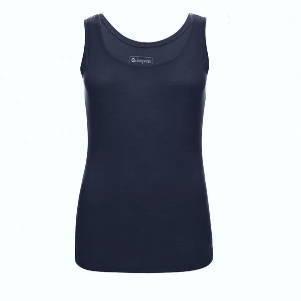 Kaipara - Merino Sportswear Kaipara - Merino Sportswear Merino ärmelloses Unterhemd Damen Slimfit 150, Marine, – Produktbild 1 von 1