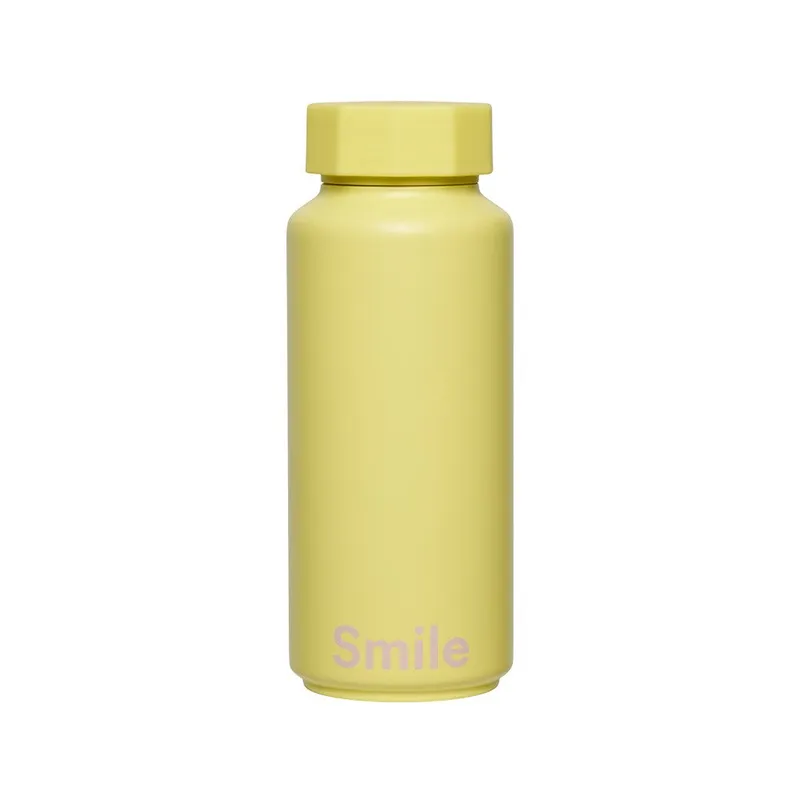 Design Letters Thermoflasche – Gelb, Smile – Produktbild 1 von 1